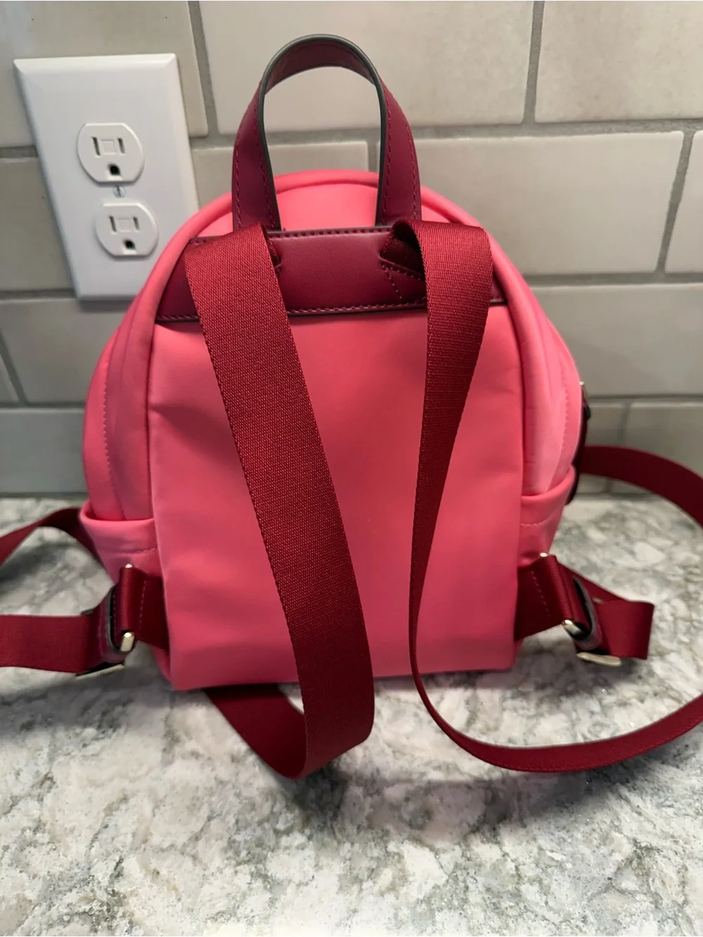 Kate Spade Chelsea The Little Better Nylon Mini Backpack -  Deep Dahlia